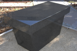 Gray Cremation Bench