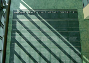 Library Donor Wall