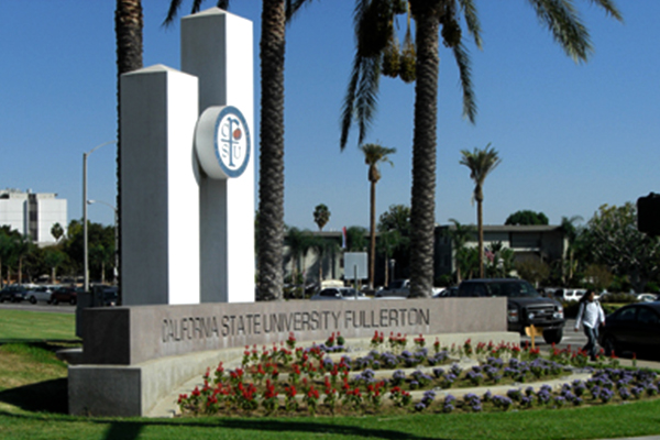 Cal State Fullerton Backlit Sign