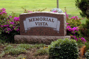 Memorial Vista Sign